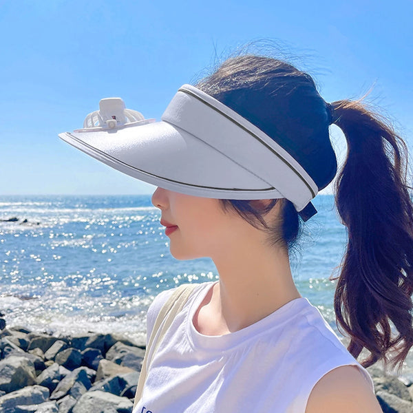 Mini Sun Fan Hat – Hands-Free Cooling for Outdoor Comfort